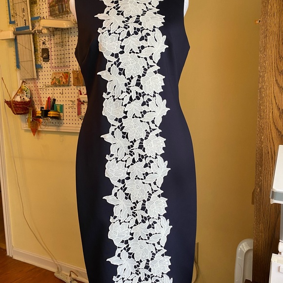 Calvin Klein Elegant Sheath Dress Sz 6 - Picture 6 of 7